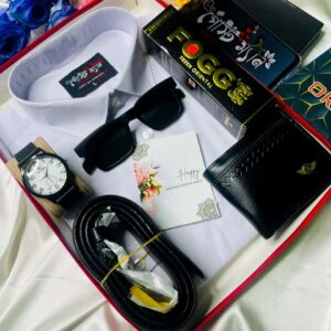 White Color (সাদা কালার) Exclusive Gift Combo Set For Boys