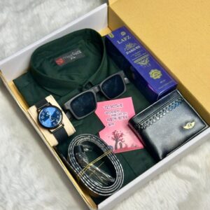 Bottle Green (গাঢ় সবুজ) Exclusive Gift Combo Set For Boys